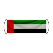 Bannière de défilement drapeau émirats arabes unis polyester