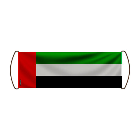 Bannière de défilement drapeau émirats arabes unis polyester