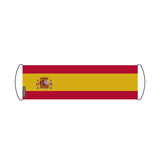 Bannière de défilement drapeau espagne en polyester - pixelforma