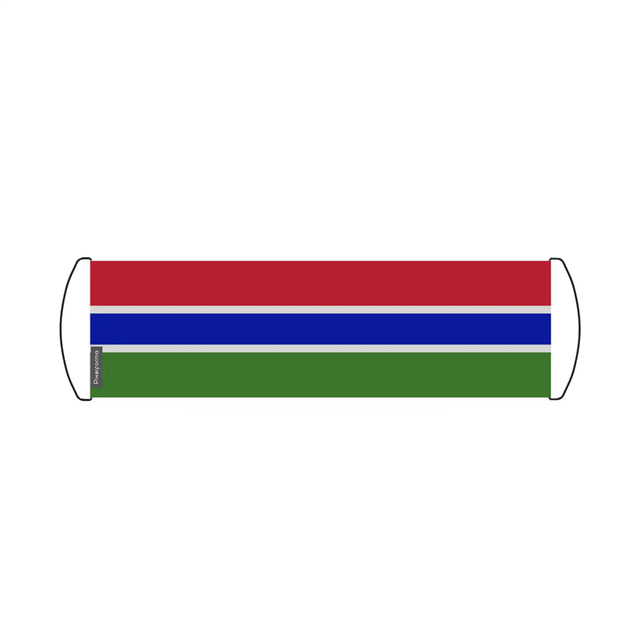 Bannière de défilement drapeau gambie en polyester - pixelforma