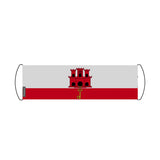 Bannière de défilement drapeau gibraltar en polyester - pixelforma