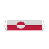 Bannière de défilement drapeau groenland en polyester - pixelforma