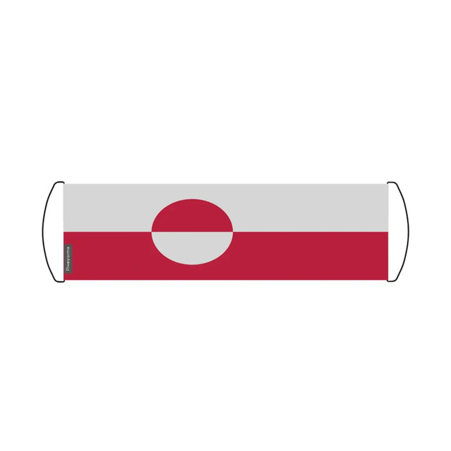 Bannière de défilement drapeau groenland en polyester - pixelforma
