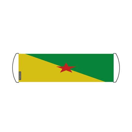 Bannière de défilement drapeau guyane en polyester - pixelforma