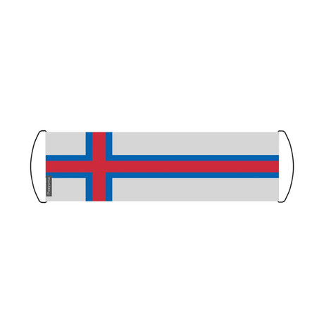 Bannière de défilement drapeau îles féroé en polyester - pixelforma