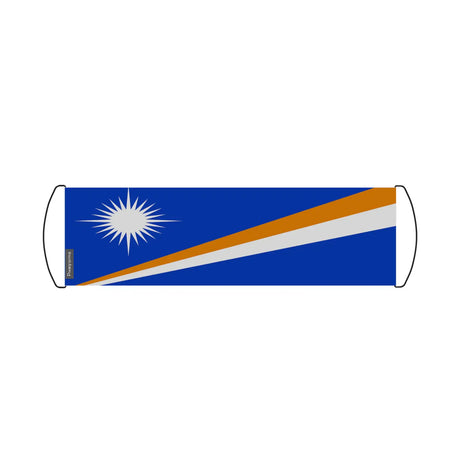 Bannière de défilement drapeau îles marshall en polyester - pixelforma