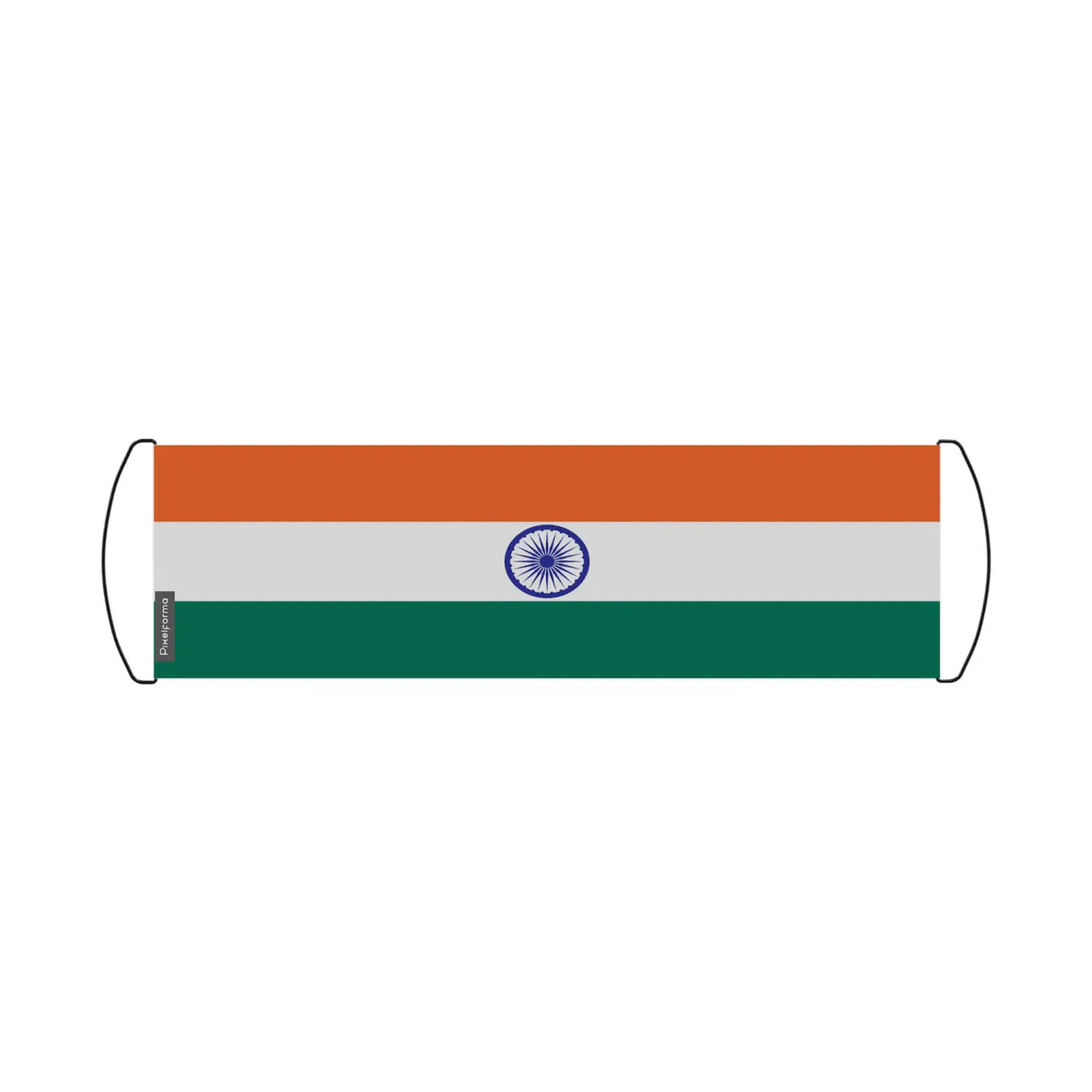 Bannière de défilement drapeau inde en polyester - pixelforma