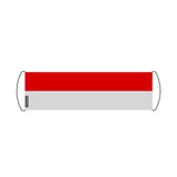 Bannière de défilement drapeau indonésie en polyester - pixelforma