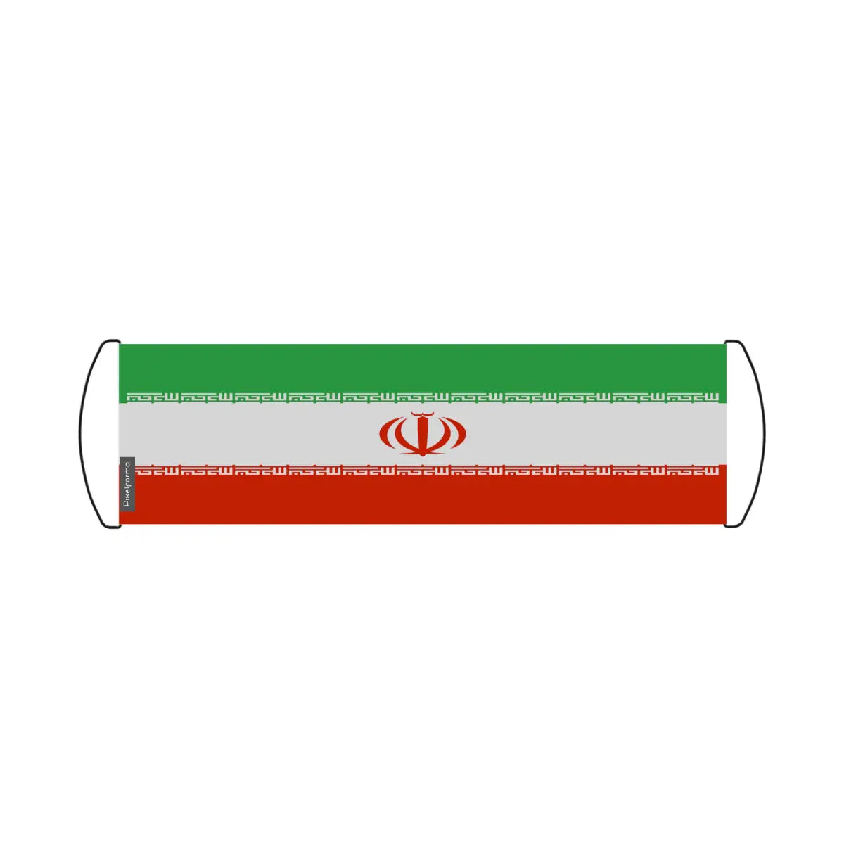 Bannière de défilement Drapeau Iran en Polyester - Pixelforma 