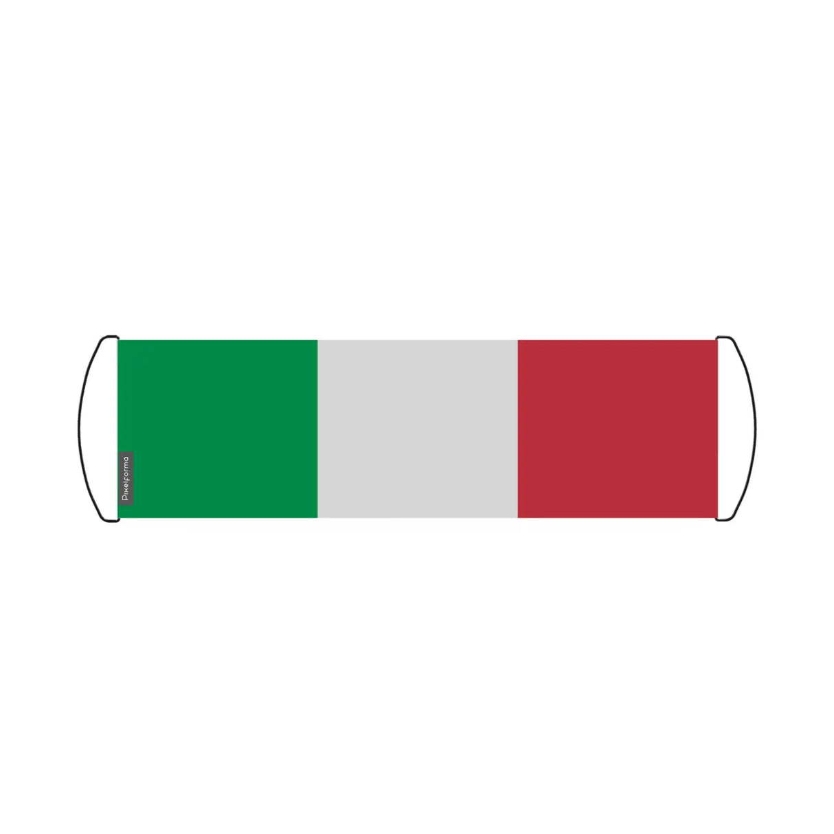 Bannière de défilement drapeau italie en polyester - pixelforma