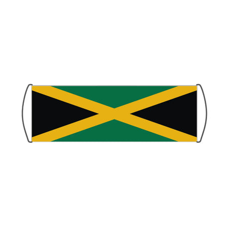 Bannière de défilement drapeau jamaïque en polyester - pixelforma