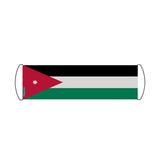 Bannière de défilement Drapeau Jordanie en Polyester - Pixelforma 