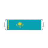 Bannière de défilement Drapeau Kazakhstan en Polyester - Pixelforma 