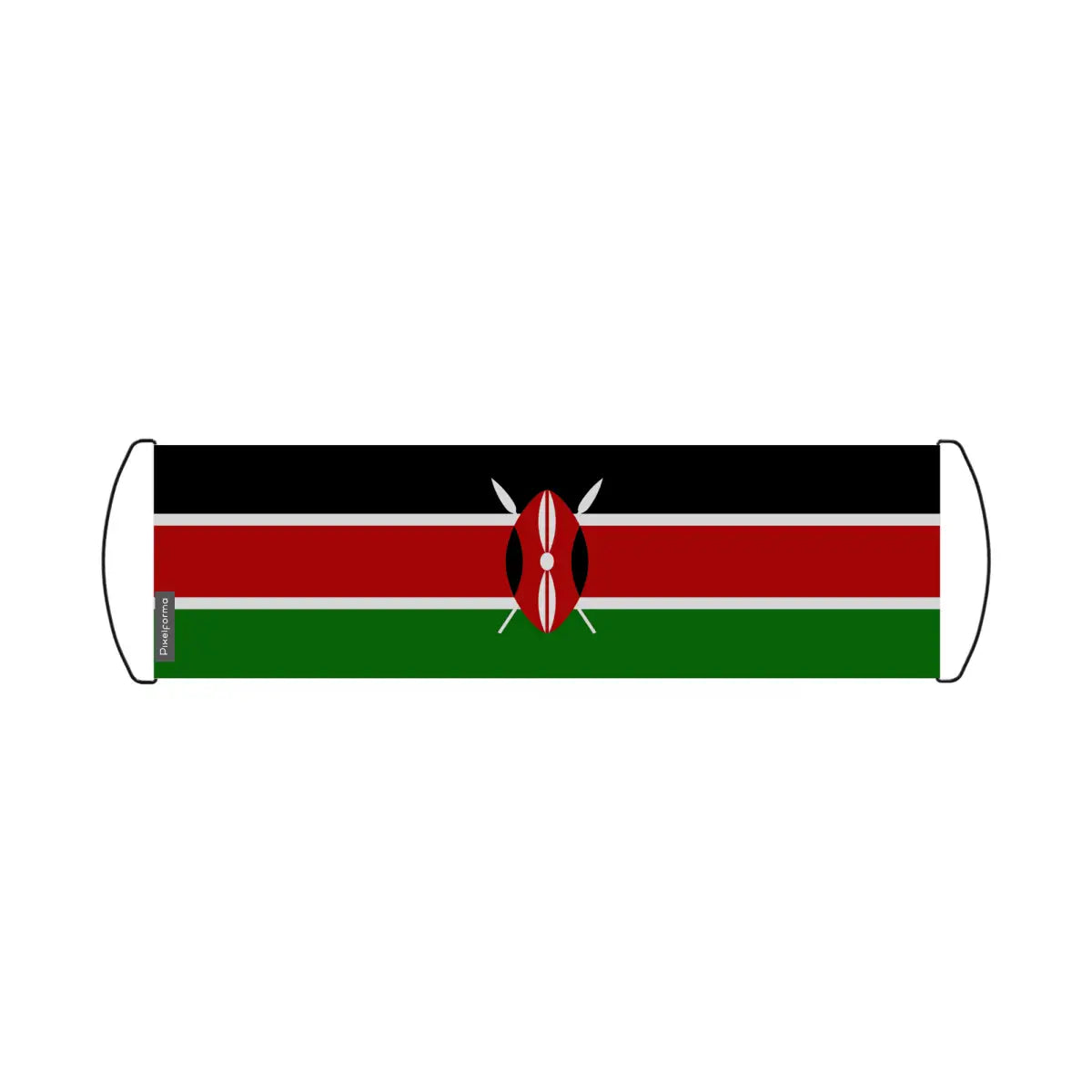 Bannière de défilement Drapeau Kenya en Polyester - Pixelforma 