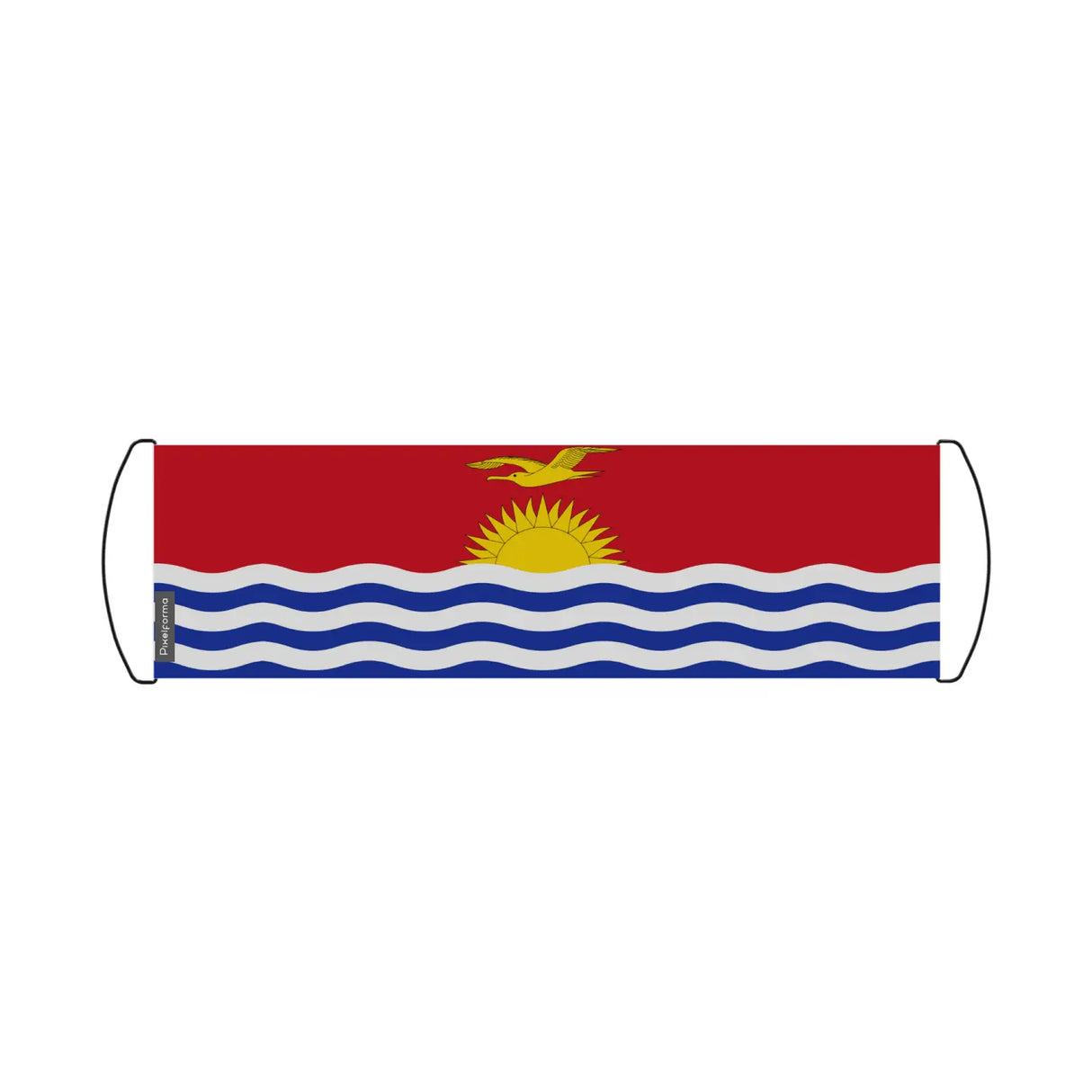 Bannière de défilement drapeau kiribati en polyester - pixelforma