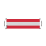 Bannière de défilement drapeau l’autriche en polyester - pixelforma