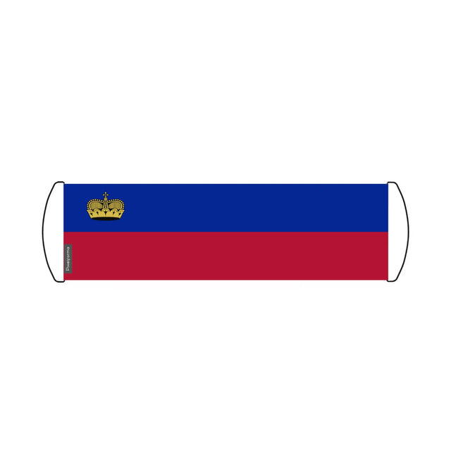 Bannière de défilement drapeau liechtenstein en polyester - pixelforma