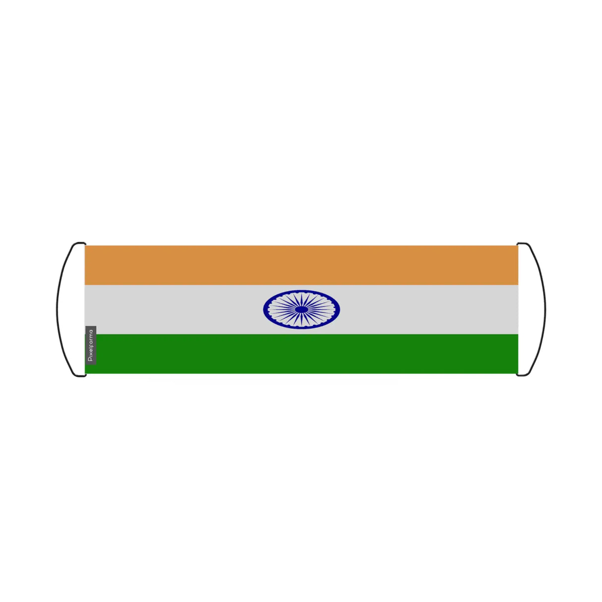 Bannière de défilement drapeau l’inde en polyester - pixelforma