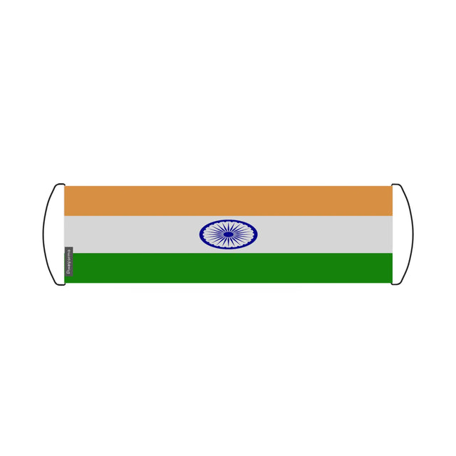 Bannière de défilement drapeau l’inde en polyester - pixelforma