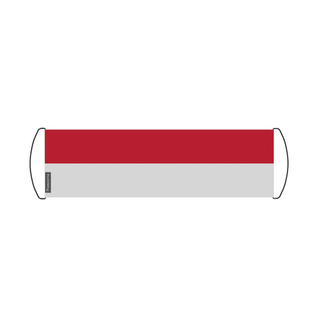 Bannière de défilement drapeau monaco en polyester - pixelforma