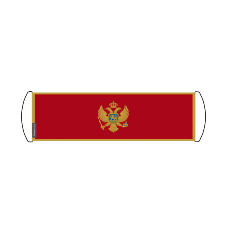 Bannière de défilement drapeau monténégro en polyester - pixelforma