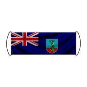 Bannière de défilement drapeau montserrat en polyester