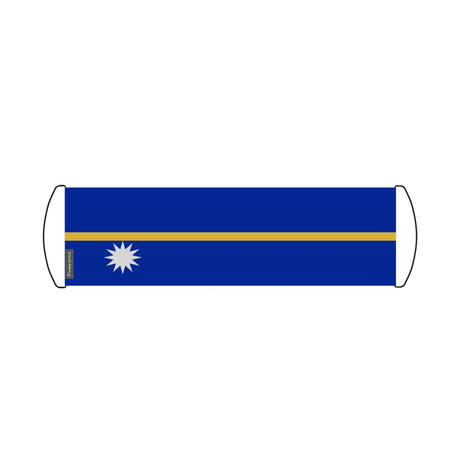Bannière de défilement drapeau nauru en polyester - pixelforma