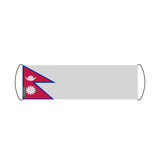 Bannière de défilement drapeau népal en polyester - pixelforma