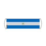 Bannière de défilement Drapeau Nicaragua en Polyester - Pixelforma 