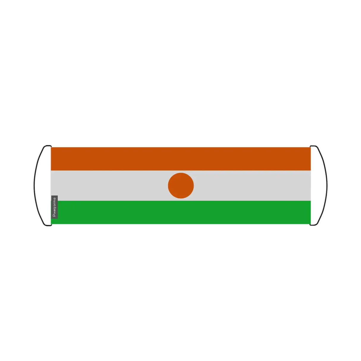 Bannière de défilement drapeau niger en polyester - pixelforma