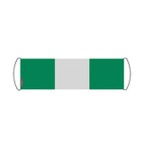 Bannière de défilement drapeau nigeria en polyester - pixelforma