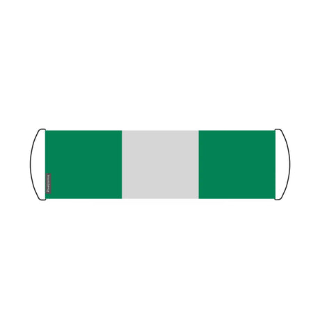 Bannière de défilement drapeau nigeria en polyester - pixelforma