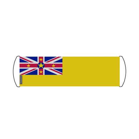 Bannière de défilement drapeau niue en polyester - pixelforma