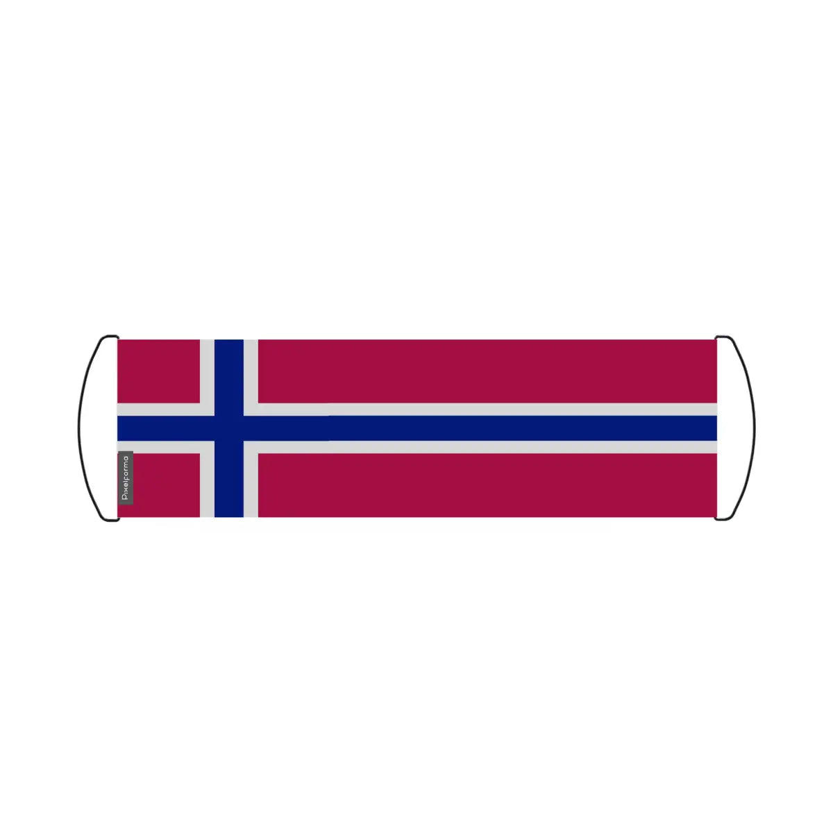 Bannière de défilement Drapeau Norvège en Polyester - Pixelforma 