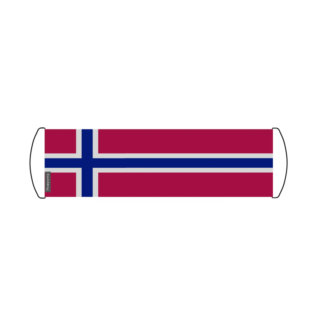 Bannière de défilement drapeau norvège en polyester - pixelforma