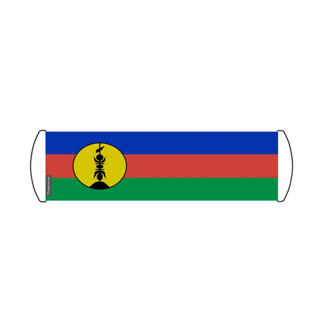 Bannière de défilement drapeau nouvelle-calédonie en polyester - pixelforma