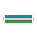 Bannière de défilement drapeau ouzbékistan en polyester - pixelforma