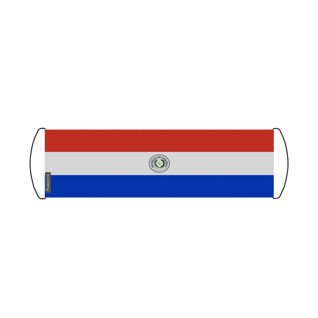 Bannière de défilement drapeau paraguay en polyester - pixelforma