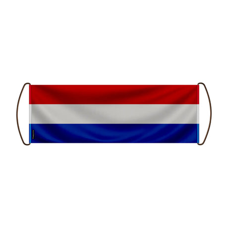 Bannière de défilement drapeau pays-bas en polyester