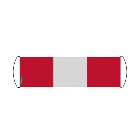 Bannière de défilement drapeau pérou en polyester - pixelforma