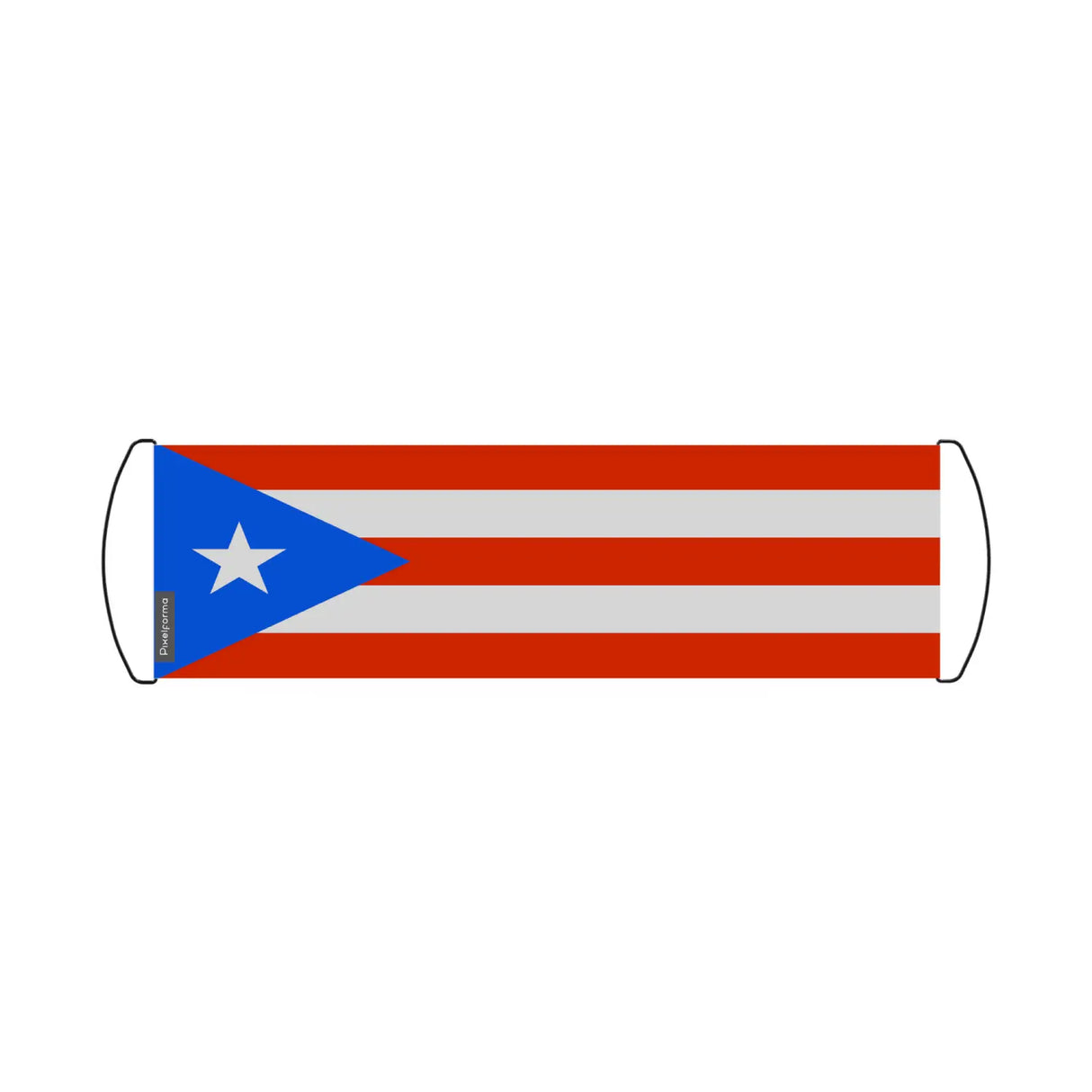 Bannière de défilement drapeau porto rico en polyester - pixelforma