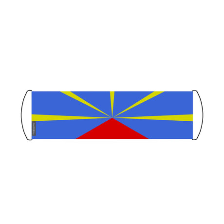 Bannière de défilement drapeau réunion en polyester - pixelforma