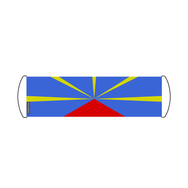 Bannière de défilement drapeau réunion en polyester - pixelforma