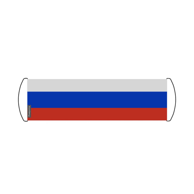Bannière de défilement drapeau russie en polyester - pixelforma