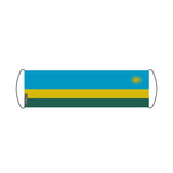 Bannière de défilement Drapeau Rwanda en Polyester - Pixelforma 