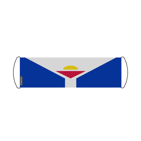 Bannière de défilement drapeau de saint-martin en polyester - pixelforma