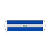 Bannière de défilement Drapeau Salvador en Polyester - Pixelforma 