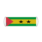 Bannière de défilement Drapeau Sao Tomé-et-Principe en Polyester - Pixelforma 