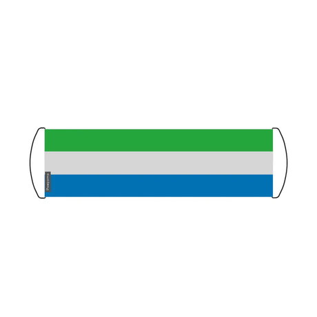 Bannière de défilement Drapeau Sierra Leone en Polyester - Pixelforma 