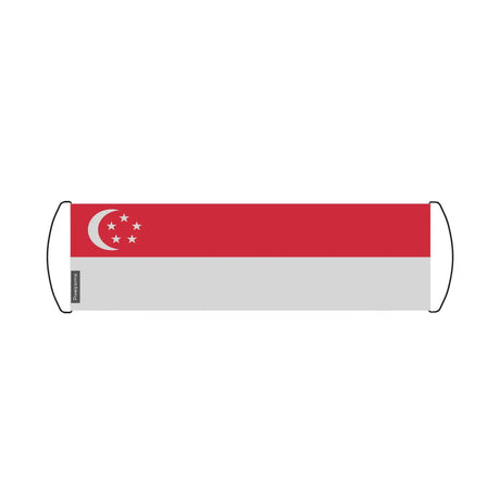Bannière de défilement drapeau singapour en polyester - pixelforma